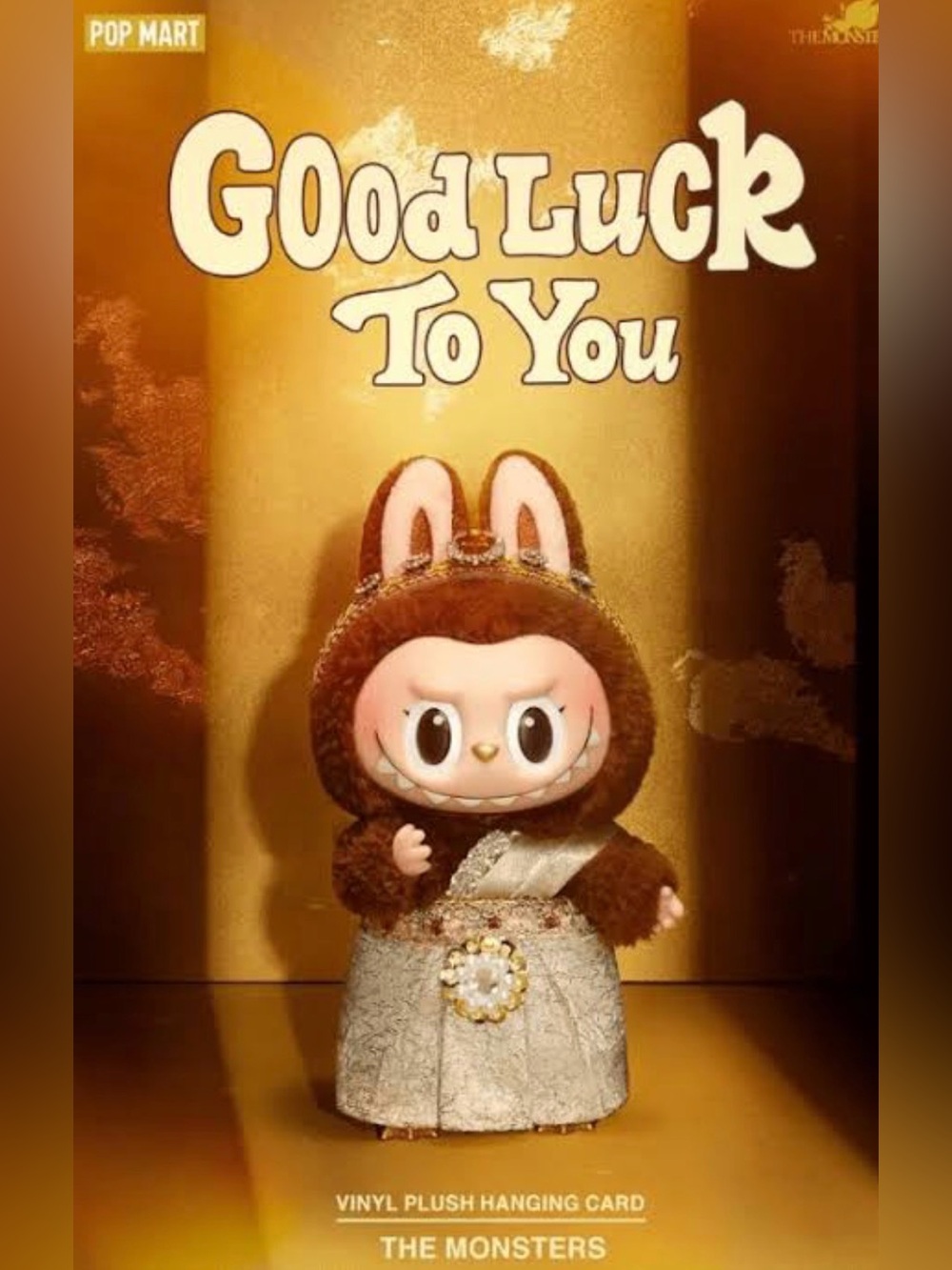 Authentic THE MONSTERS GOOD LUCK TO YOU - Hanging Card - Thailand Exclusive